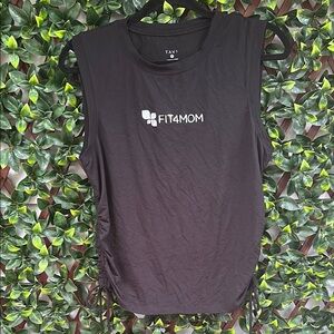 Black Sleeveless FIT4MOM tank